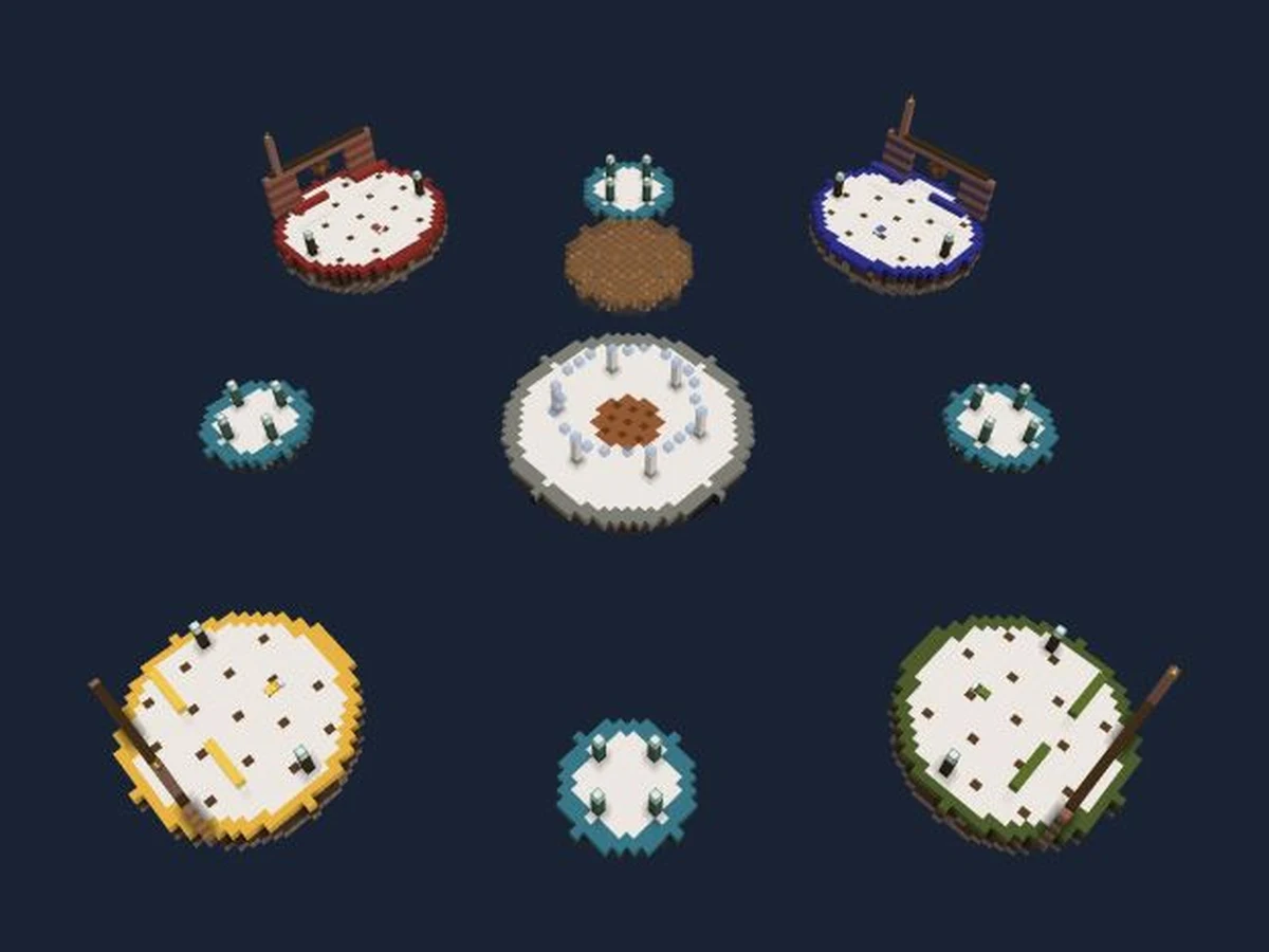 BedWars map “Cookie Colosseum” on Cookie Build