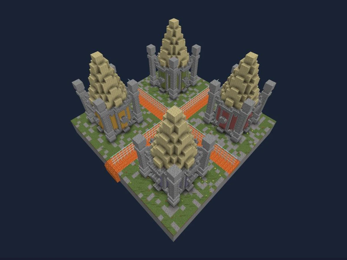 MicroBattles map “Arena 1” on Cookie Build